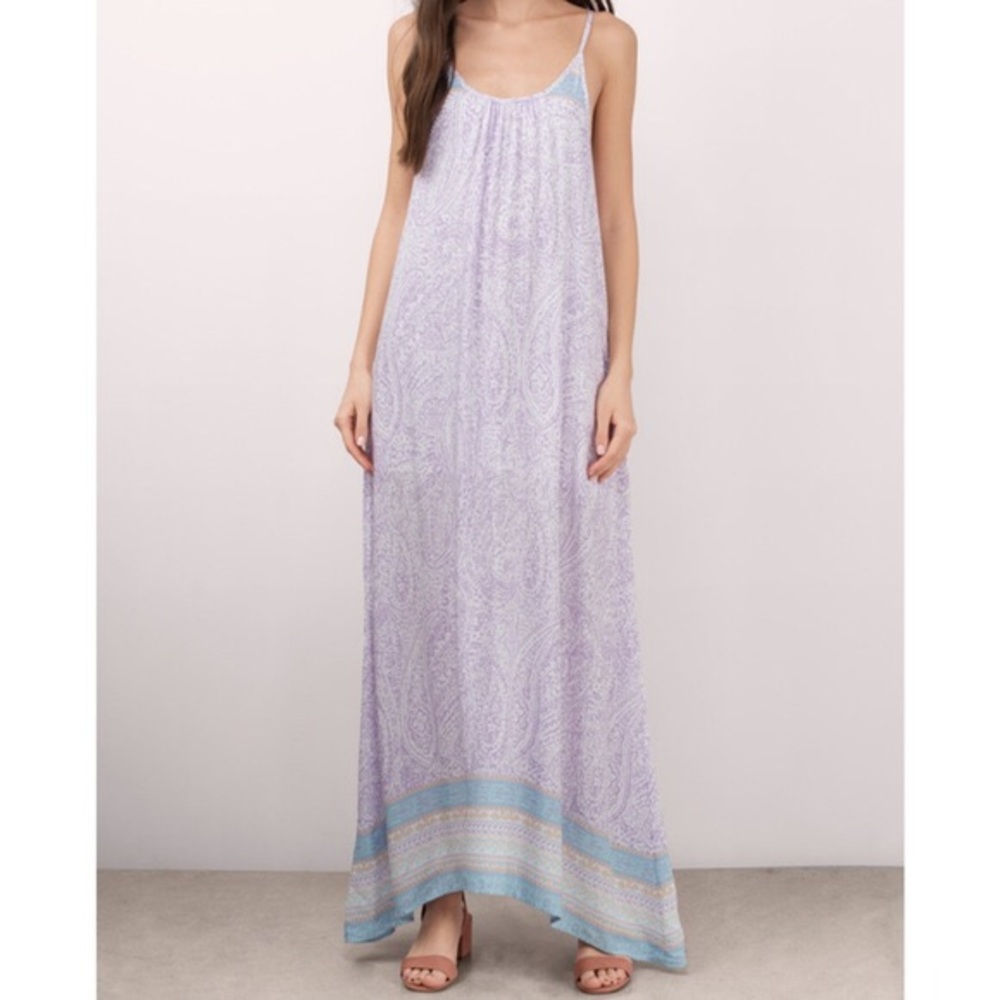Tobi purple boho maxi dress size medium